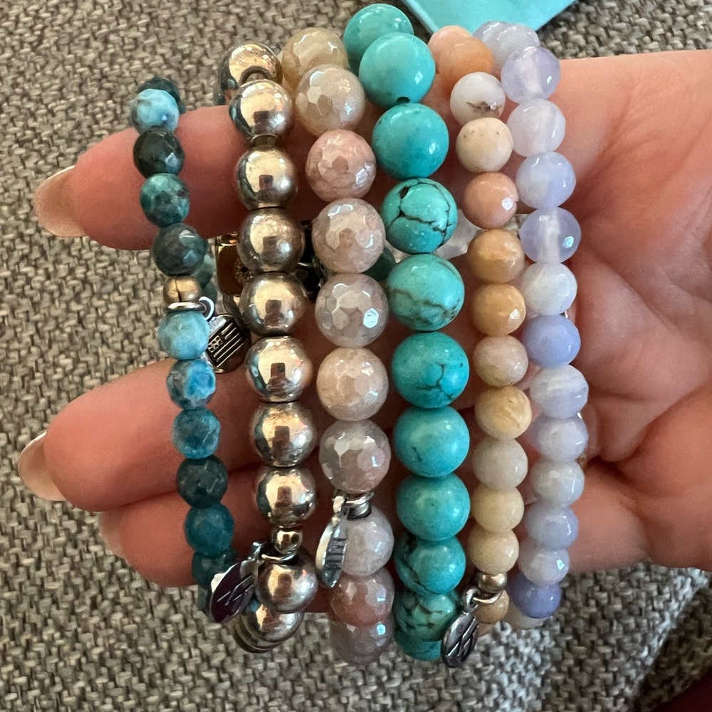 T.jazelle multiple Beaded Bracelets
